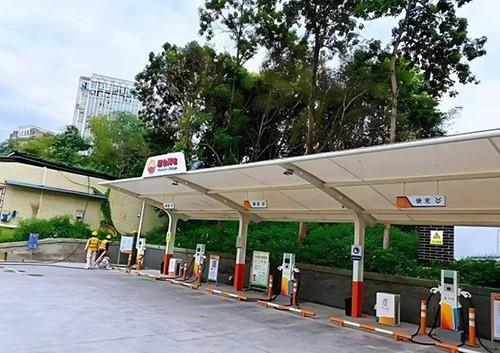 中石油忠县高速路口新建充充电桩项目